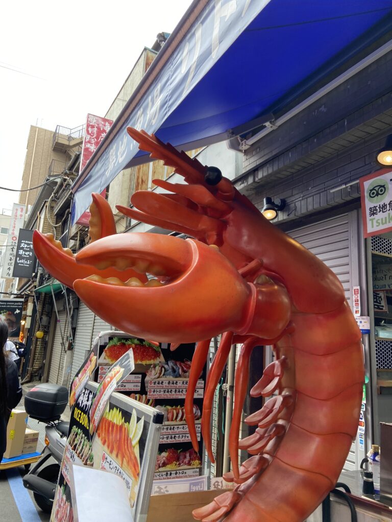 Tsukiji outer fish market