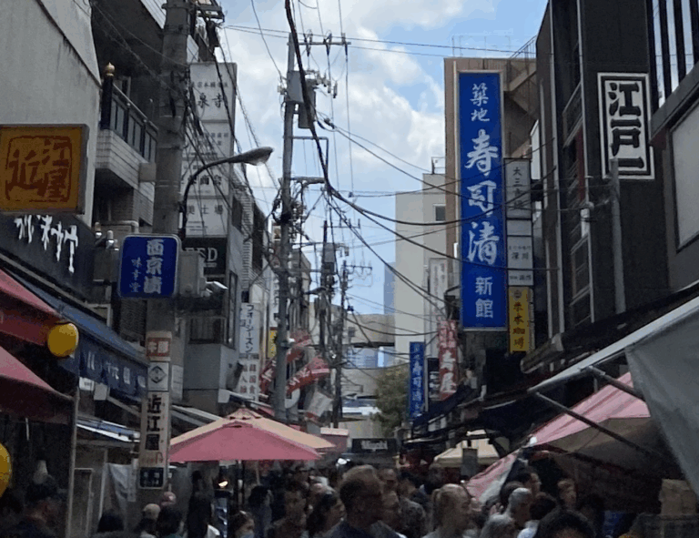 Tsukiji outer fish market